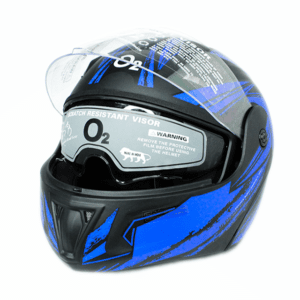 O2 PROX BLUE P4 DECOR DUAL VISOR