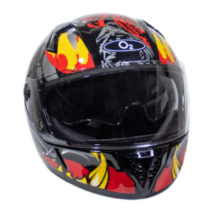 O2 VAYU TIGER DECOR DUAL VISOR