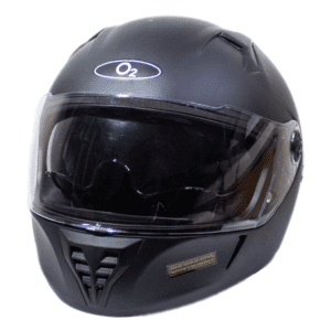 O2 VAYU MATT BLACK DUAL VISOR