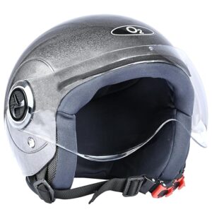 O2 Sunny Open Face helmet S Black