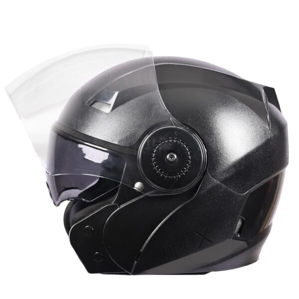 O2 Color:black O2 PROX 2G NATURAL FINISH BLACK WITH DUAL VISOR – ASHIRWAD HELMETS ...