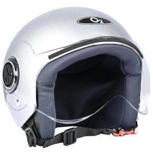 O2 Sunny Open Face helmet Silver